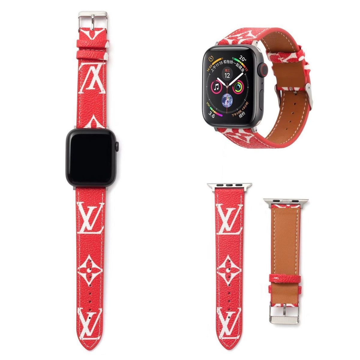 【LV 正規取扱店】トレンディなレザーストラップ、1500円プラスして3点を購入。最新のスマートウォッチで、スマートライフを体感しよう！