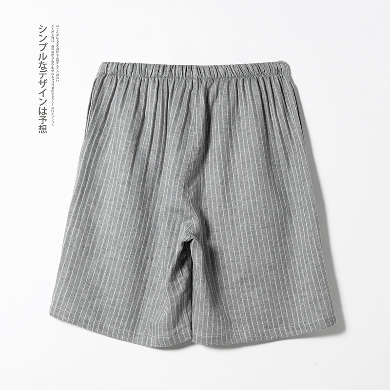 メンズピュアコットンガーゼパジャマパンツ