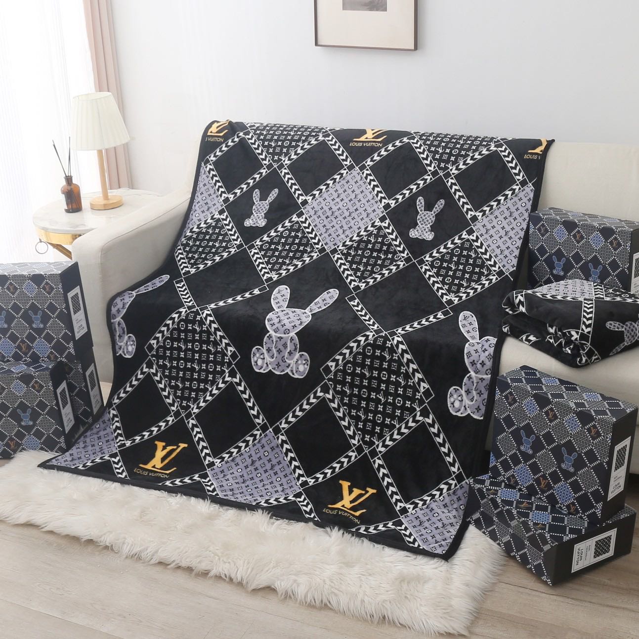 【公式指定特約店】*HOT*「2点目半額SALE」フランネルブランケット / 150 X 200cm / 付属品:収納バッグ/専用箱