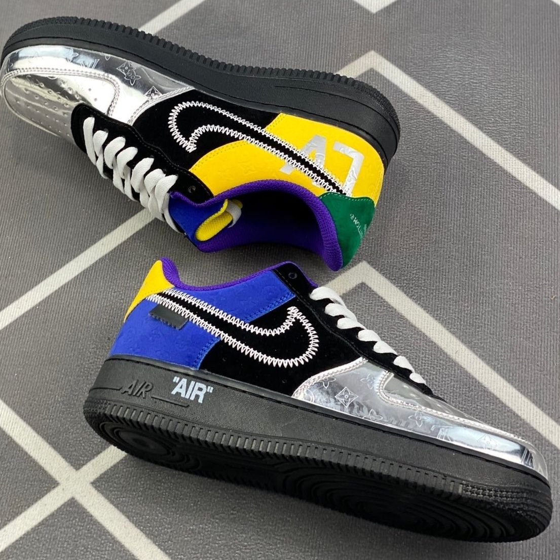  【新作発売】♪超入手困難Louis Vuitton x Nike Air Force1 ナイキ ルイ ヴィトン ジョイント シューズ