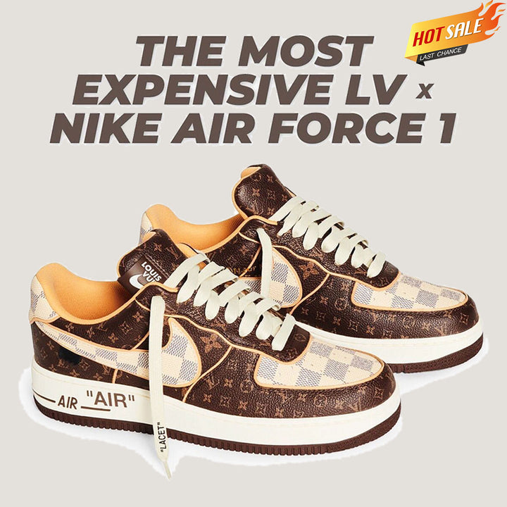 【新作発売】♪超入手困難Louis Vuitton x Nike Air Force1 ナイキ ルイ ヴィトン ジョイント シューズ