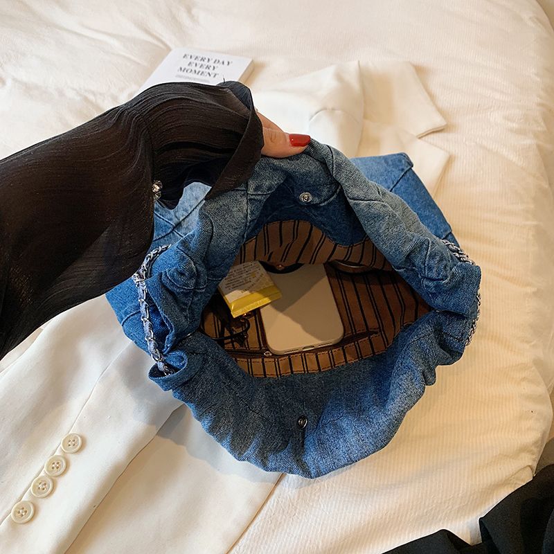 元のパッケージ 「シャネル、正規品保証、公式と同じデザイン」【6500円プラスして２点を購入】デニムバッグ【エピデミック予防管理、到着前に徹底的に消毒してください。 心配するな]