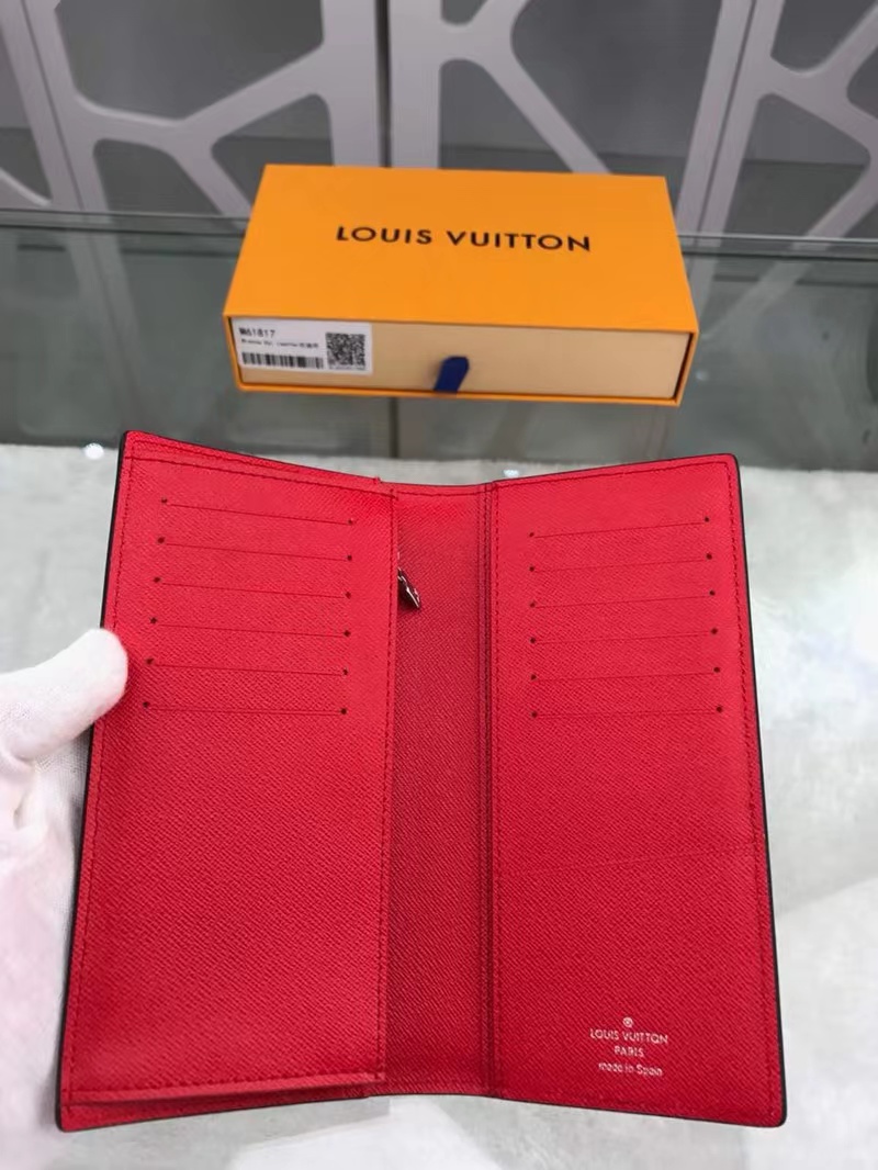 元のパッケージ 「正規品保証、公式と同じデザイン」シュプリーム財布コピー 新品 Louis Vuitton×Supreme ジッピーウォレット男女兼用 赤