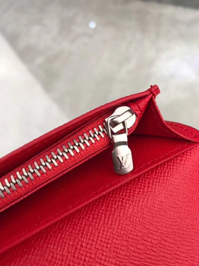 元のパッケージ 「正規品保証、公式と同じデザイン」シュプリーム財布コピー 新品 Louis Vuitton×Supreme ジッピーウォレット男女兼用 赤
