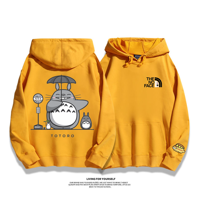 超人気 カートゥーン かわいい カップル フードなしパーカー
