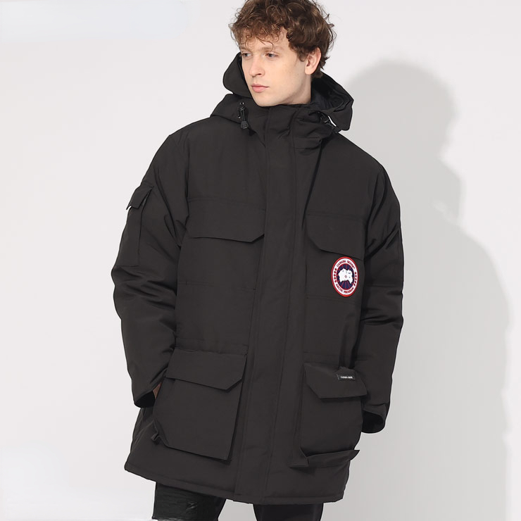 カナダグース ダウンジャケット メンズ CANADA GOOSE エクスペディション EXPEDITION ダウン フーデット パーカー ブルゾン クロ 黒