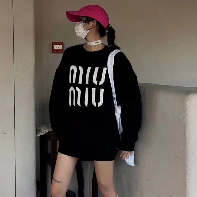 【海外ブランド直営店】【2着目6500】女性用ニットプルオーバークルーネックセーター