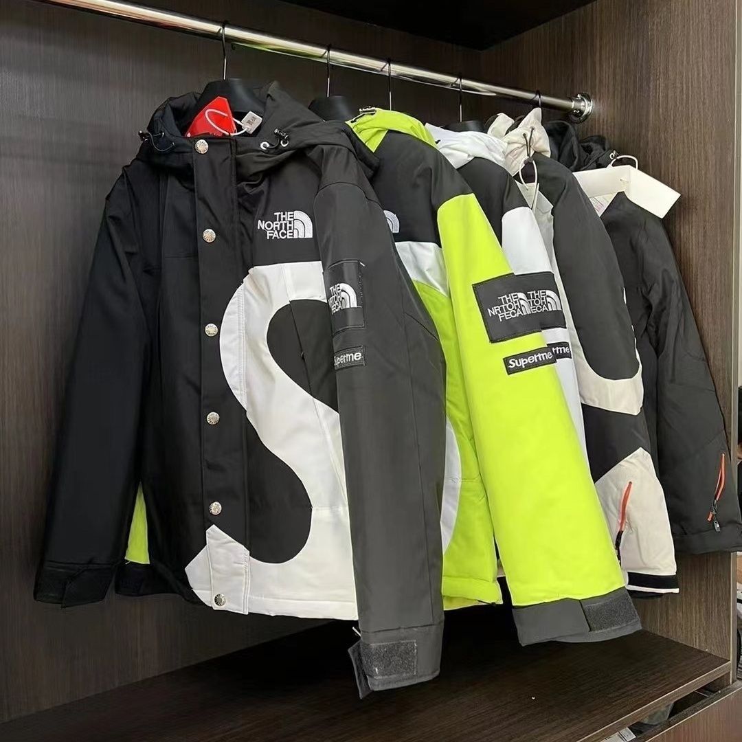 Supreme×The North Face【海外ブランド直営店】「正規品保証、公式と同じデザイン」綿、厚く、防雨、防風、カップルタイプの緩い冬用ダンジャケット