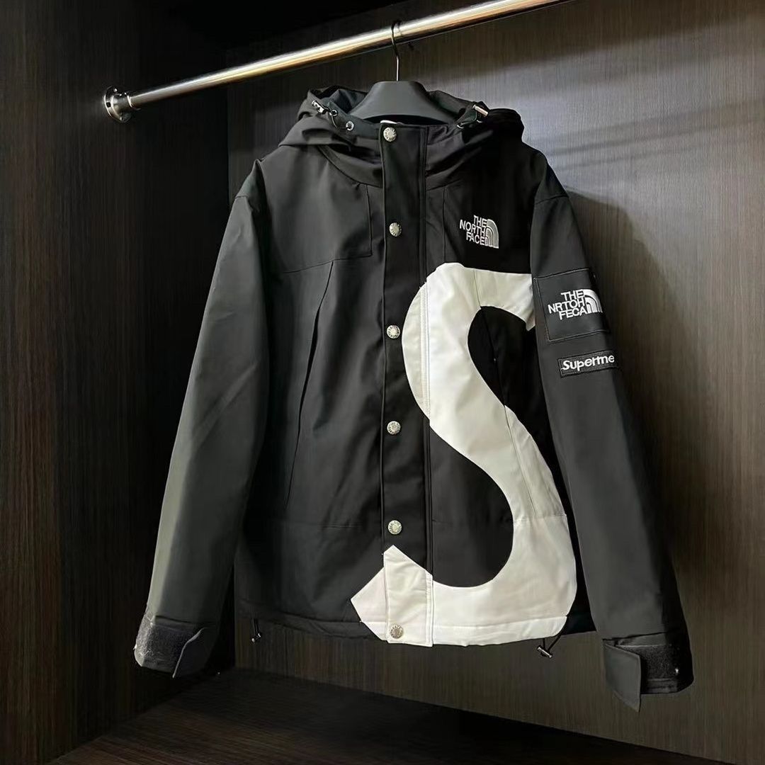Supreme×The North Face【海外ブランド直営店】「正規品保証、公式と同じデザイン」綿、厚く、防雨、防風、カップルタイプの緩い冬用ダンジャケット