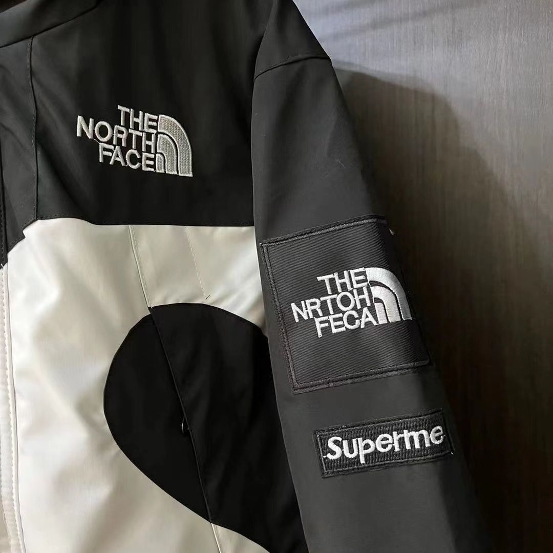 Supreme×The North Face【海外ブランド直営店】「正規品保証、公式と同じデザイン」綿、厚く、防雨、防風、カップルタイプの緩い冬用ダンジャケット