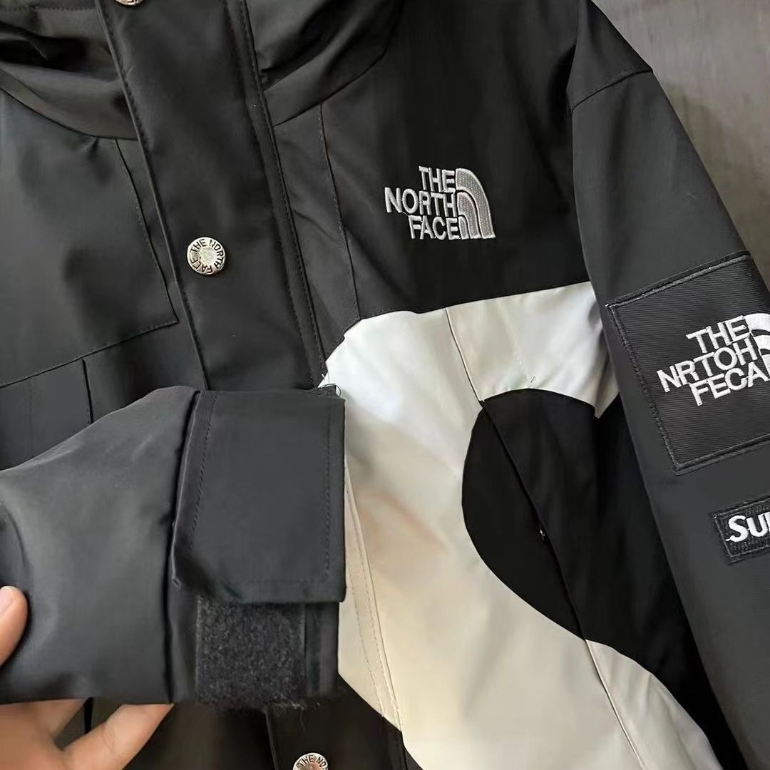 Supreme×The North Face【海外ブランド直営店】「正規品保証、公式と同じデザイン」綿、厚く、防雨、防風、カップルタイプの緩い冬用ダンジャケット