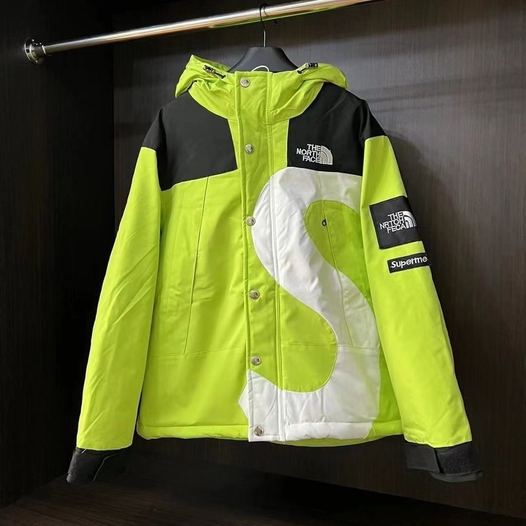 Supreme×The North Face【海外ブランド直営店】「正規品保証、公式と同じデザイン」綿、厚く、防雨、防風、カップルタイプの緩い冬用ダンジャケット