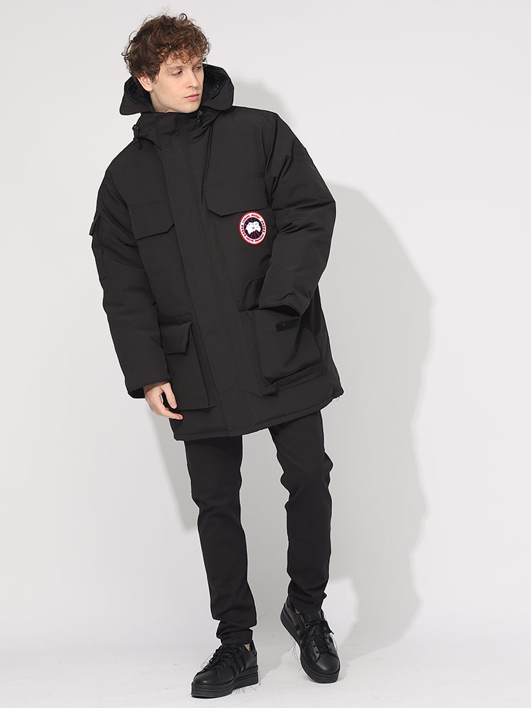 カナダグース ダウンジャケット メンズ CANADA GOOSE エクスペディション EXPEDITION ダウン フーデット パーカー ブルゾン クロ 黒