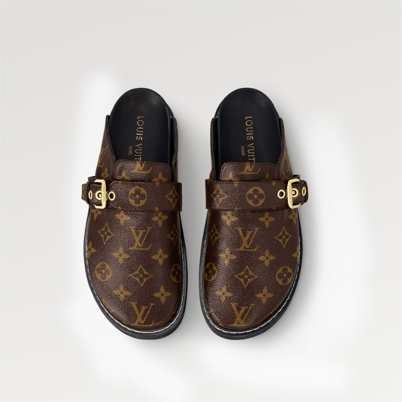 【公式指定特約店】*HOT*【 LV / GUCCI / CHANEL 海外ブランド直営店】エンボス型カジュアルバッグ、平たいスリッパです「正規品保証、公式と同じデザイン」