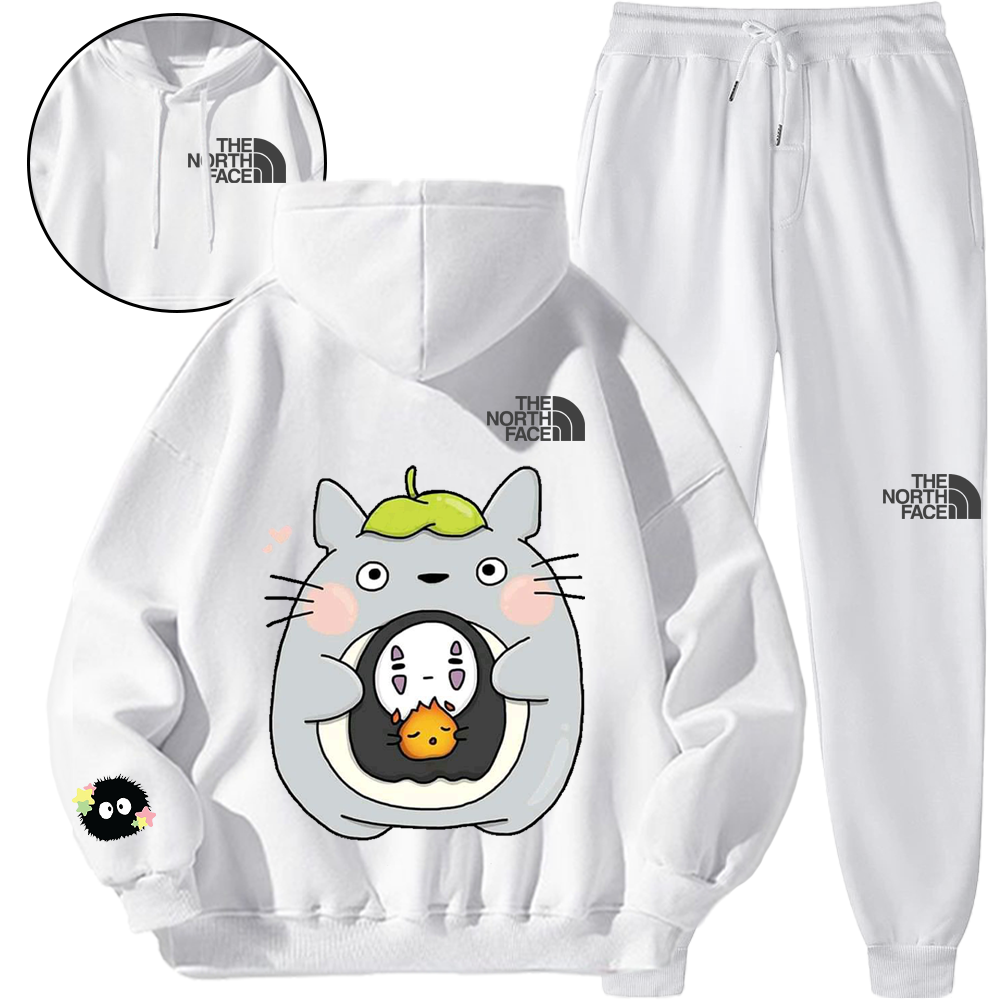 【期間限定】【5010円プラスして２着を購入【THE NORTH FACE】*HOT*【 TOTORO × NORTH FACE 】かわいいスタイルのスウェットシャツセット「正規品保証、公式と同じデザイン」吸汗性・通気性に優れ、スポーツにも最適