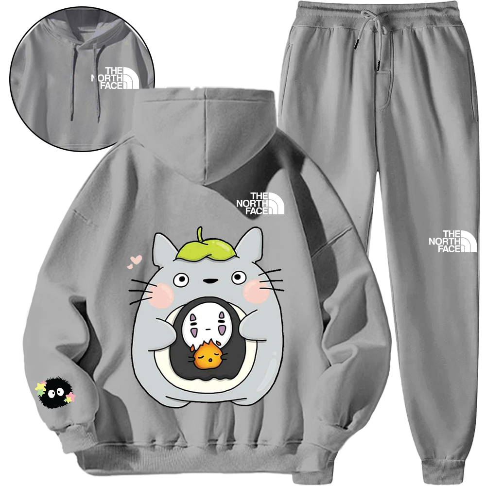 【期間限定】【5010円プラスして２着を購入【THE NORTH FACE】*HOT*【 TOTORO × NORTH FACE 】かわいいスタイルのスウェットシャツセット「正規品保証、公式と同じデザイン」吸汗性・通気性に優れ、スポーツにも最適