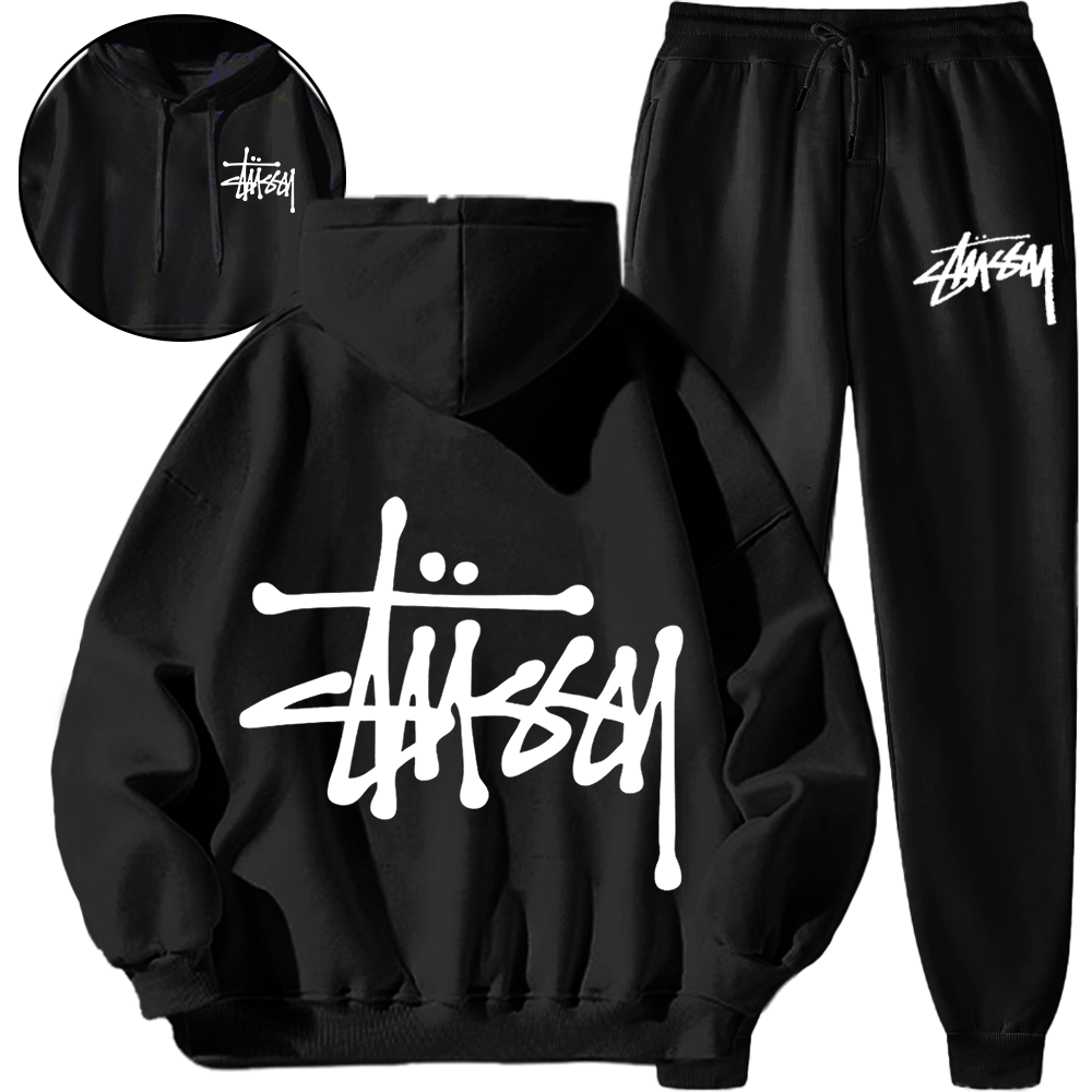 【 Stüssy 公式指定特約店】*HOT*【5010円プラスして２着を購入【Stüssy】ハイエンドスポーツスウェットシャツセット「正規品保証、公式と同じデザイン」快適で通気性のある、トレンディなストリートスタイル