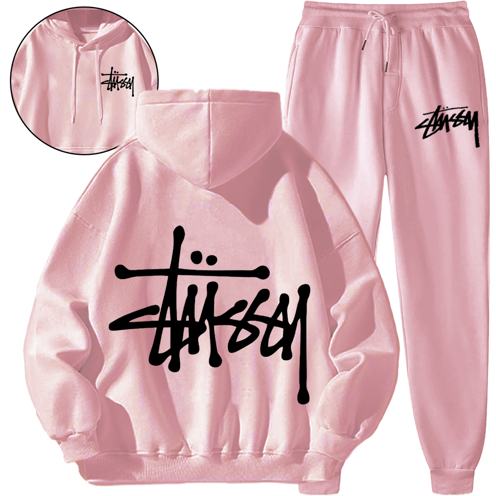 【 Stüssy 公式指定特約店】*HOT*【5010円プラスして２着を購入【Stüssy】ハイエンドスポーツスウェットシャツセット「正規品保証、公式と同じデザイン」快適で通気性のある、トレンディなストリートスタイル