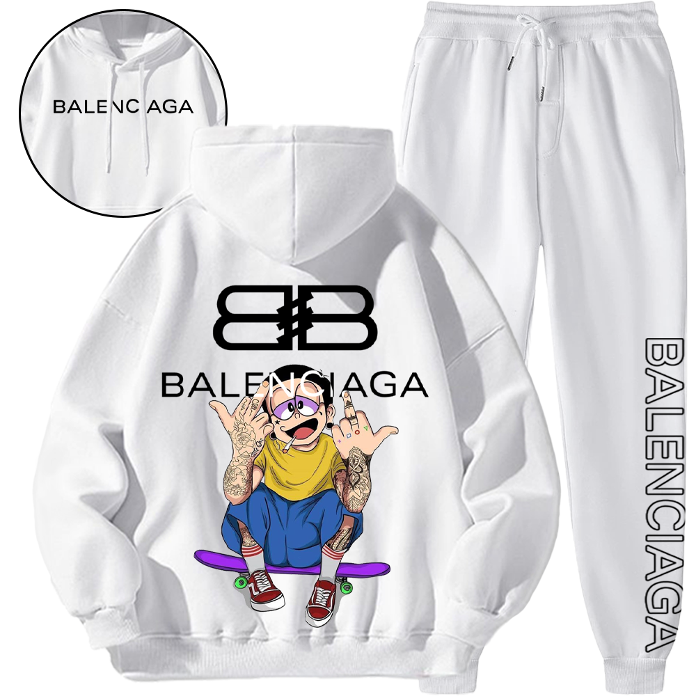 *HOT*【BALENCIAGA期間限定割引限定セール】【2本目のタバコは5010元限定】ストリートスタイルフード付きトラックスーツ「正規品保証、公式と同じデザイン」吸汗性と通気性、スポーツファッション