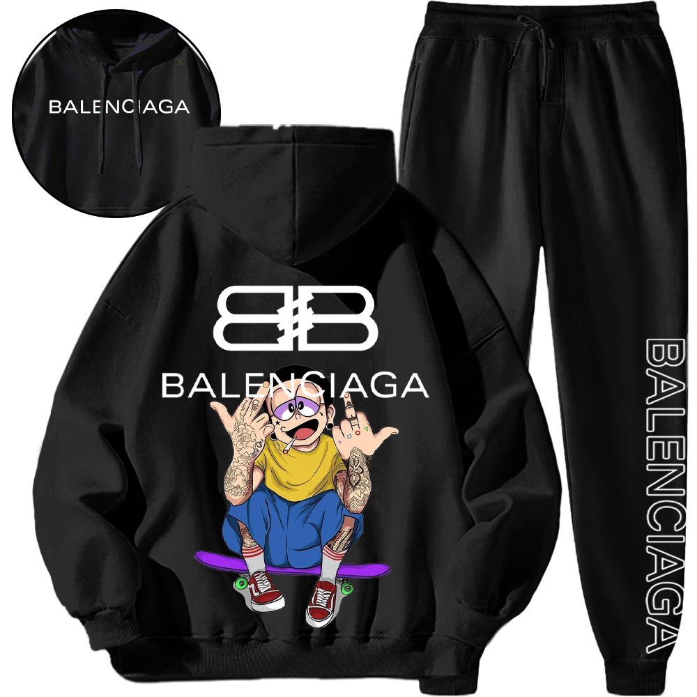 *HOT*【BALENCIAGA期間限定割引限定セール】【2本目のタバコは5010元限定】ストリートスタイルフード付きトラックスーツ「正規品保証、公式と同じデザイン」吸汗性と通気性、スポーツファッション