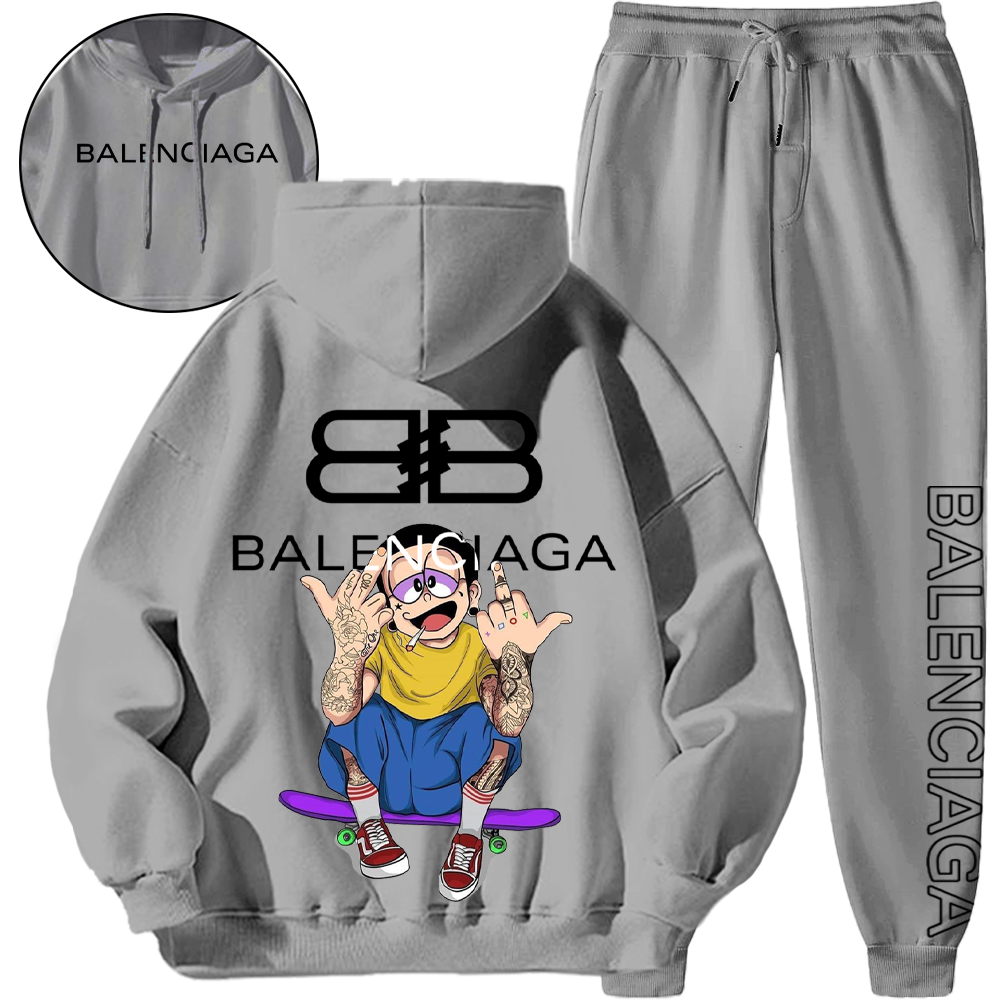 *HOT*【BALENCIAGA期間限定割引限定セール】【2本目のタバコは5010元限定】ストリートスタイルフード付きトラックスーツ「正規品保証、公式と同じデザイン」吸汗性と通気性、スポーツファッション