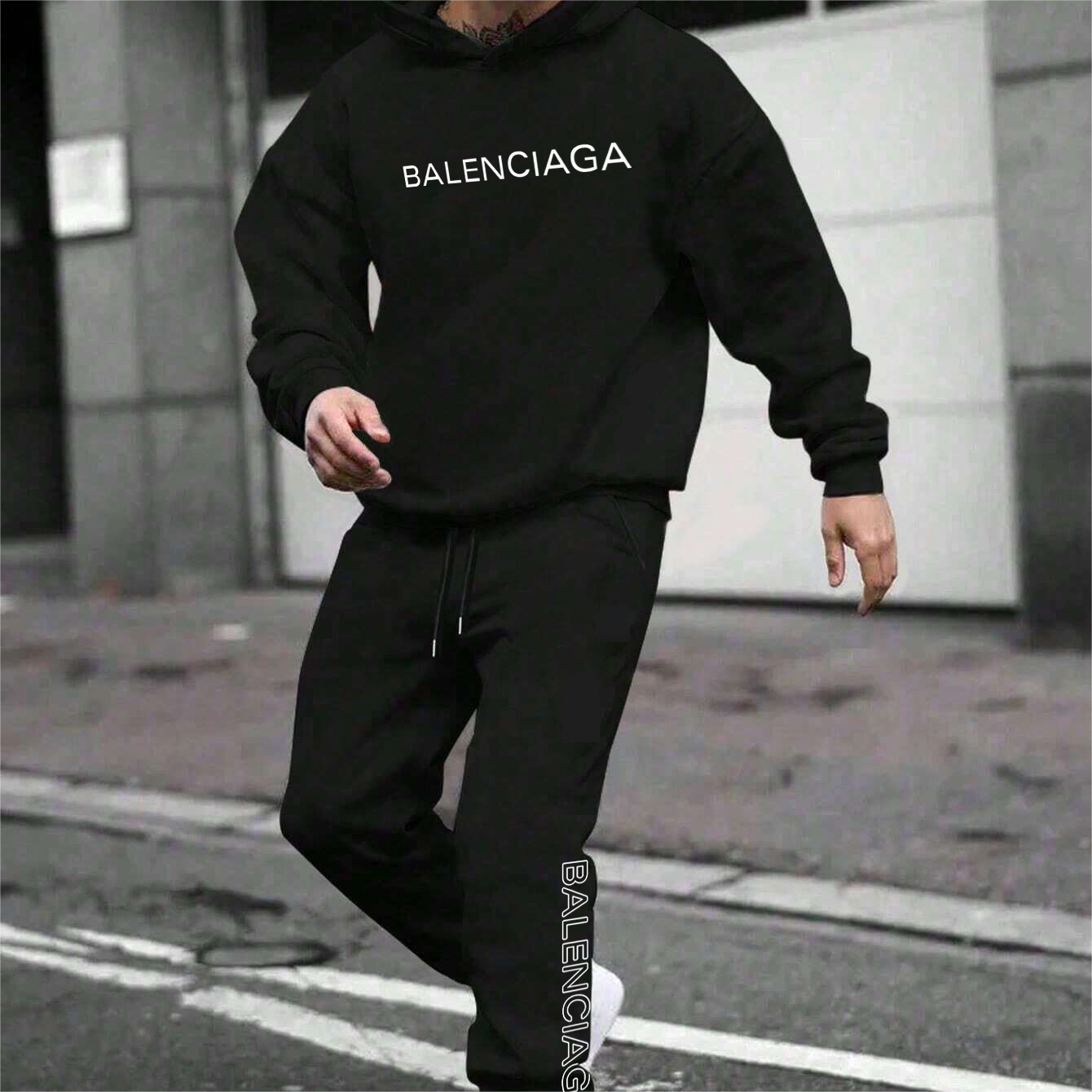 *HOT*【BALENCIAGA期間限定割引限定セール】【2本目のタバコは5010元限定】ストリートスタイルフード付きトラックスーツ「正規品保証、公式と同じデザイン」吸汗性と通気性、スポーツファッション