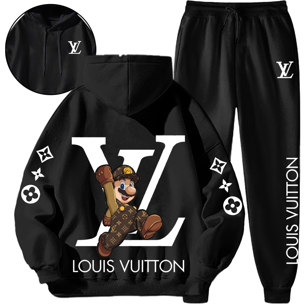 *HOT*【5010円プラスして２着を購入【LV】【 LV & Mario】ジョイントモデルスポーツスウェットシャツスーツ「正規品保証、公式と同じデザイン」快適で通気性があり、スポーツに適しています