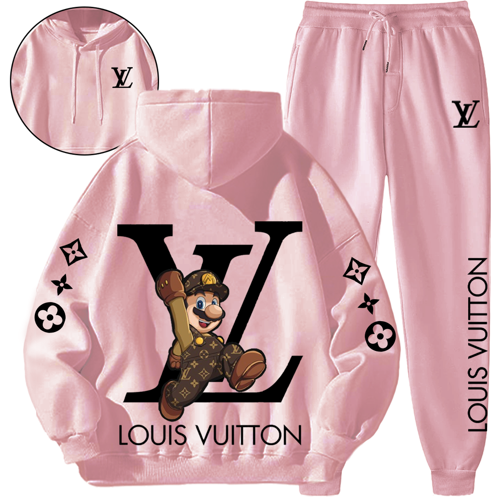*HOT*【5010円プラスして２着を購入【LV】【 LV & Mario】ジョイントモデルスポーツスウェットシャツスーツ「正規品保証、公式と同じデザイン」快適で通気性があり、スポーツに適しています